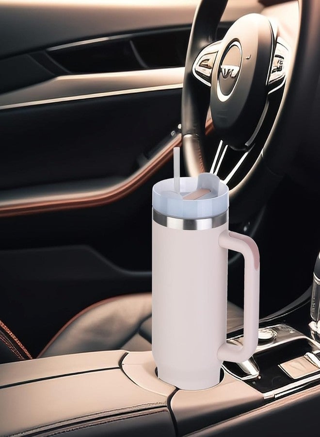 Dec Kitchenpro Stainless Steel Tumbler with Handle and Straw - Insulated Travel Mug for Hot & Cold Beverages (Multi) (Tumbler) - Image 2